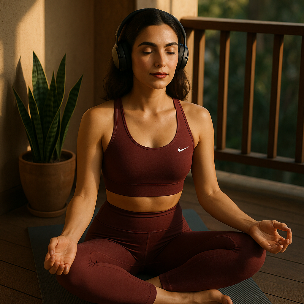 Madura Beleza fazendo Yoga