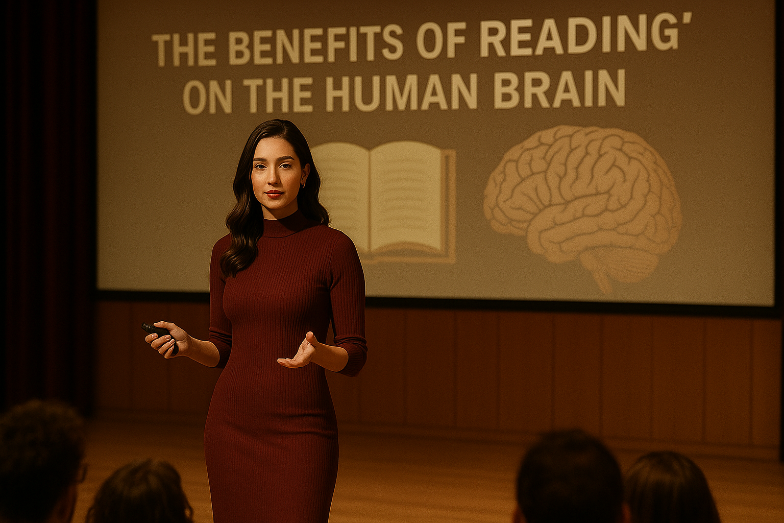 A Palestrante Rafaela Soares, abordando sobre o tema: Os Benefícios da leitura para o Cérebro Humano.
